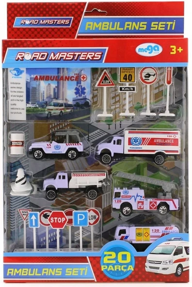 Kamyonlu Metal Ambulans Seti  Jp9105 ürün görseli 1