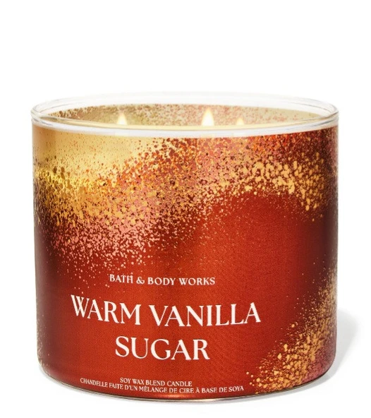 Bath & Body Works Warm Vanilla Sugar Büyük Mum 411 G ürün görseli 1