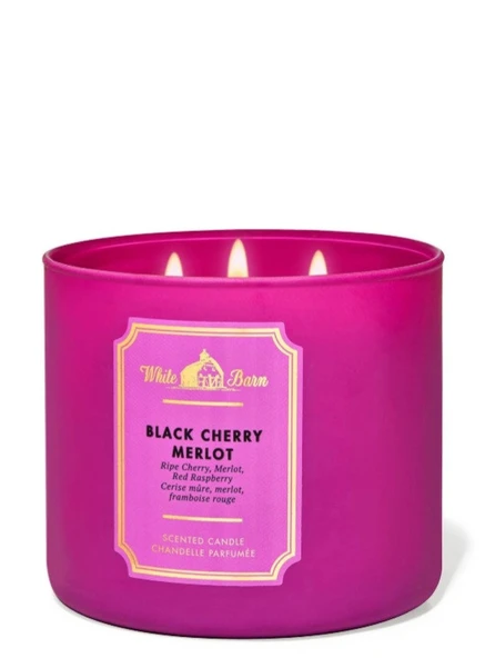 Bath & Body Works Black Cherry Merlot Büyük Mum 411 G ürün görseli 1
