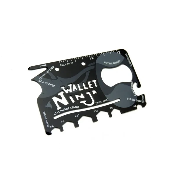 Ninja Wallet Survival Acil Durum Kiti / Kartı - 18 in 1 ürün görseli 1