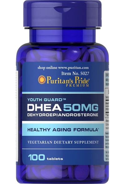 Puritans Pride DHEA 50 mg 100 Tablet - USA ürün görseli 1