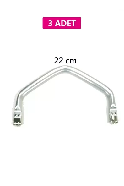 Gizli Metal Çanta Bursu – 3 Adet - 22 cm - Metal Çanta Aparatı Çanta Aksesuarı ürün görseli 1