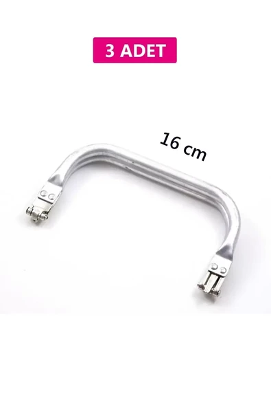 Gizli Metal Çanta Bursu – 3 Adet - 16 cm - Metal Çanta Aparatı Çanta Aksesuarı ürün görseli 1