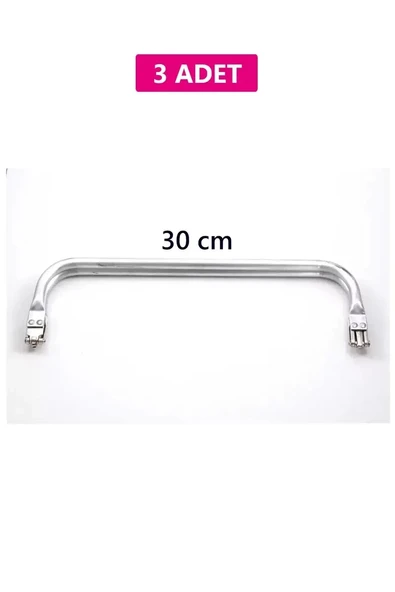 Gizli Metal Çanta Bursu – 3 Adet - 30 cm - Metal Çanta Aparatı Çanta Aksesuarı ürün görseli 1