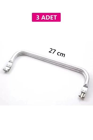Gizli Metal Çanta Bursu – 3 Adet - 27 cm - Metal Çanta Aparatı Çanta Aksesuarı ürün görseli 1