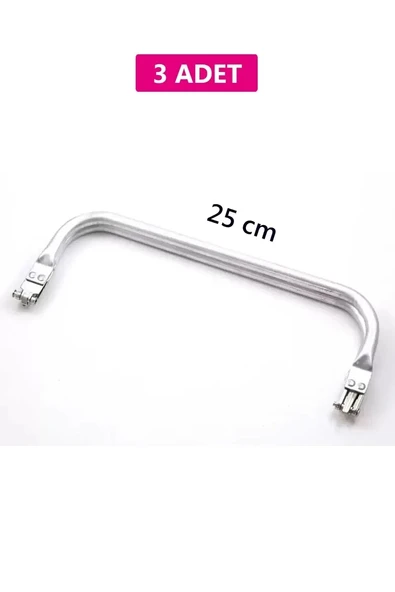 Gizli Metal Çanta Bursu – 3 Adet - 25 cm - Metal Çanta Aparatı Çanta Aksesuarı ürün görseli 1