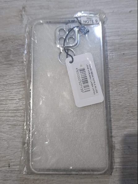 Redmi note 9 kılıf silver sert ürün görseli 1