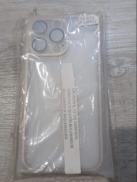 iPhone 13 pro Gold çerçeve sert kılıf ürün görseli 1