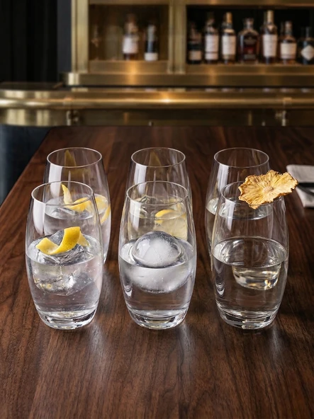Kristal Meşrubat Bardak 520 ml 6 Adet ürün görseli 1