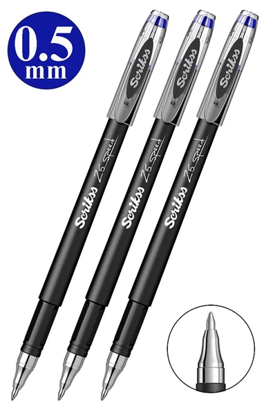 Mavi Pilot Kalem Speed 25 3 Adet Scrikss Pilot Kalem 0.5mm Roller Uçlu Pilot Kalem İnce Uçlu Likit Mürekkepli Pilot ürün görseli 1