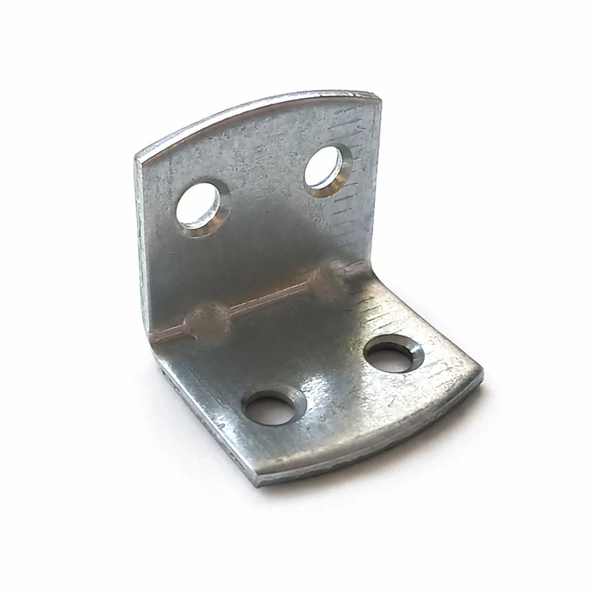 L Demir Gönye 25 Adet 30x25x25 mm Oval Başlı Sağlam Metal Köşebent Bağlantı Elemanı ürün görseli 1