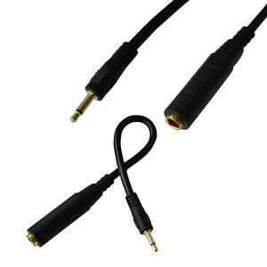 Mono 3.5 mm Erkek - 6.3 mm Dişi Çevirici Kablo 30 cm ürün görseli 1