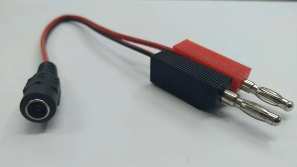 DC 5.5x2.1 mm Dişi - Banana Çevirici Kablo ürün görseli 1