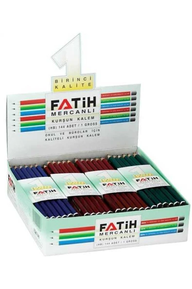Fatih Kurşun Kalem Mercanlı 12010 (144 LÜ KUTU) ürün görseli 1
