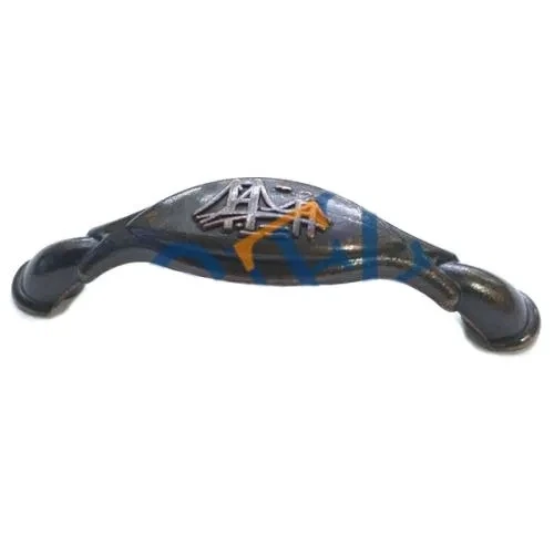 Dekoratif Zamak Boğaziçi Kulp - 64mm, Eskitme, 100 Adet ürün görseli 1