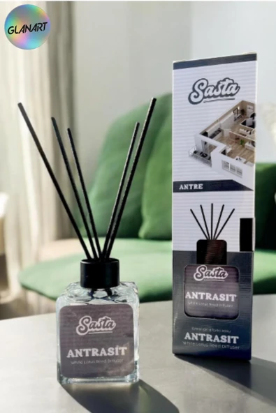 sasta 100 ml saten çubuklu Bambu Ortam Kokusu  antre  (ANTRASİT) ürün görseli 1