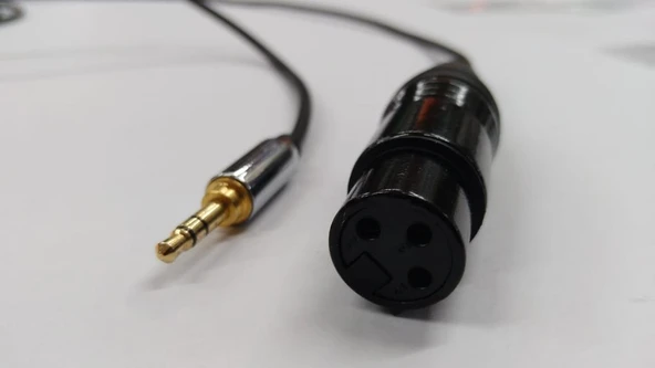 3.5 mm to XLR Dişi Kaliteli Bilgisayar Mikrofon Kablosu 5 Metre ürün görseli 1