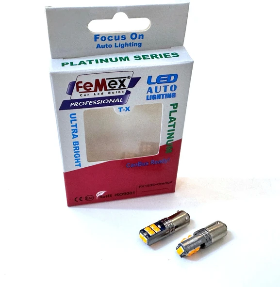 Femex Turuncu BAY9S H21W 150 Tırnak 10smd 3030 Chipset ürün görseli 1