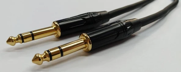 Stereo 6.3 mm Kaliteli TRS Kablo Erkek - Erkek 10 Metre ürün görseli 1