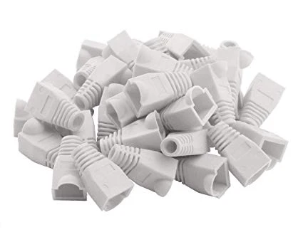 Cat. 5 RJ45 Beyaz Kılıf - 100 Adet ürün görseli 1