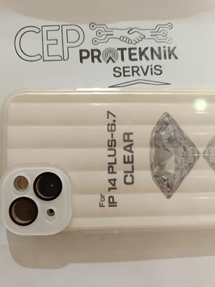 iPhone 14 plus beyaz kılıf - Resim 3