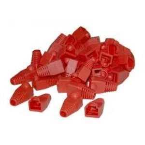 Cat. 5 RJ45 Kırmızı Kılıf - 100 Adet ürün görseli 1
