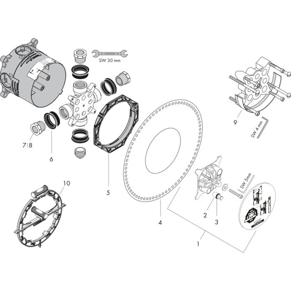 Hansgrohe İbox Universal Ankastre İç Set - Resim 4