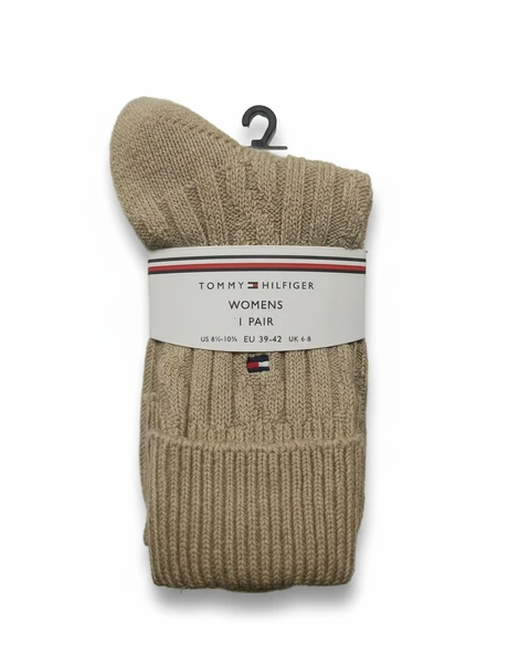 Tommy Hilfiger   TH WOMEN SOCK 1P FOL Kadın Mavi Çorap - S701236462003 ürün görseli 1