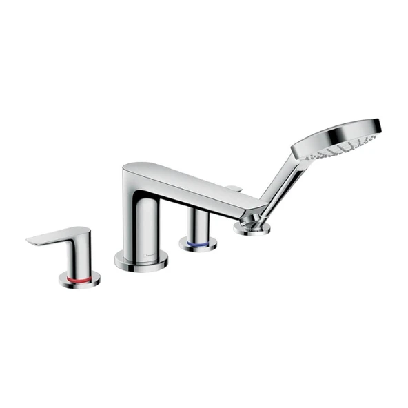Hansgrohe Talis E 4-Delikli Küvet Kenarı Banyo Bataryası Krom ürün görseli 1