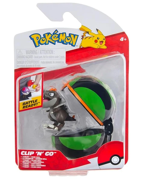 Pokemon Battle Clip N Go Tyrunt Ve Dusk Ball Figür Seti PKW4154 ürün görseli 1