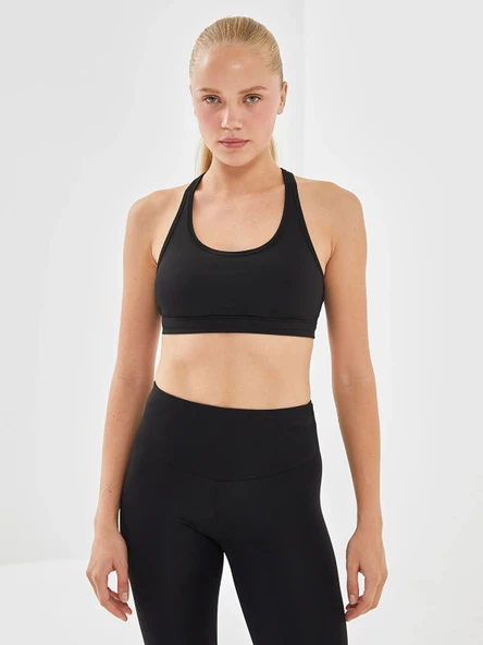 XSIDE ACTIVE SİYAH U Yaka Kadın Spor Büstiyer ürün görseli 1