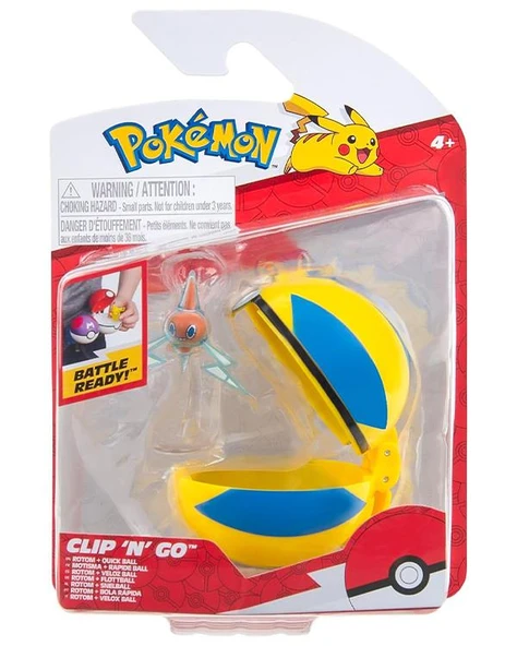 Pokemon Battle Clip N Go Rotom Ve Quick Ball Figür Seti PKW4155 ürün görseli 1