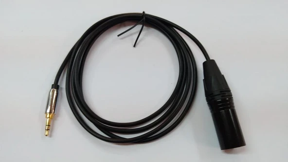 3.5 mm Stereo to XLR Erkek Kaliteli Kablo 1.5 Metre ürün görseli 1