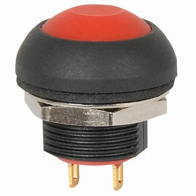 "184" 12 mm Push Buton - Kırmızı ürün görseli 1