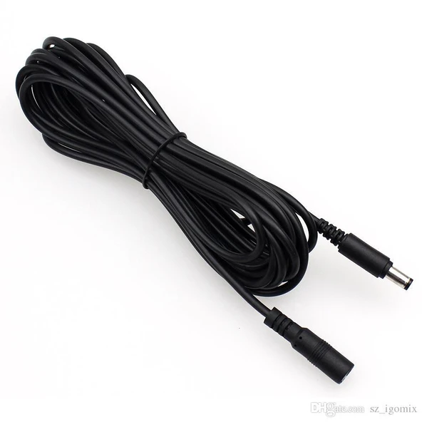 5.5x2.5 mm Adaptör DC Uzatma Kablosu 3 Metre ürün görseli 1