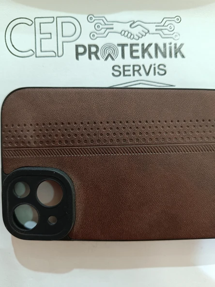 iPhone 14 plus kahverengi kılıf - Resim 3