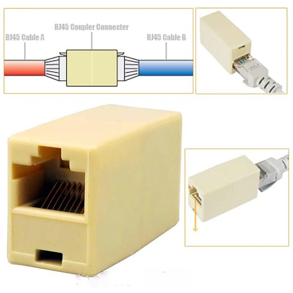 8P/8C RJ45 Dişi - Dişi Birleştirici Ara Aparat ürün görseli 1