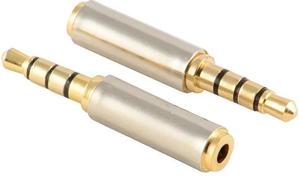 3.5 mm Erkek - 2.5 mm Dişi Stereo Çevirici 4 Boğumlu ürün görseli 1
