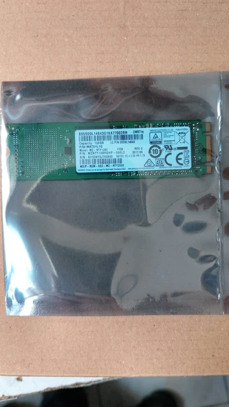 Samsung MZ-NTY1280 - 128GB M.2 2280 SATA III NGFF Solid State SSD ürün görseli 1