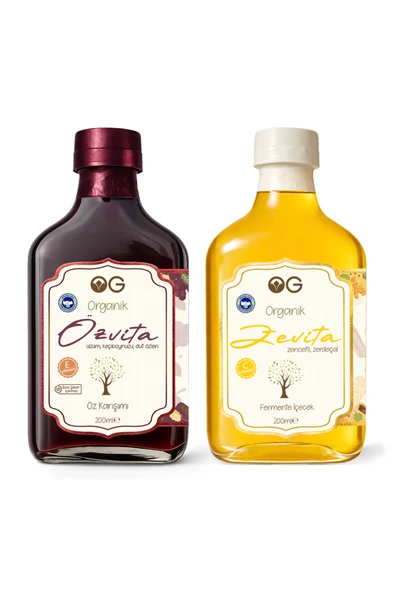 2’li Zevita & Özvita Organik Doğal İçerik Seti (200 ml + 200 ml) ürün görseli 1