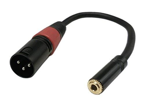 XLR Erkek to 3.5 mm Stereo Dişi Kaliteli Çevirici Kablo 20 cm ürün görseli 1