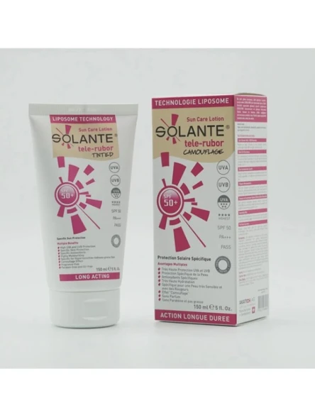 Solante Telerubor Tinted SPF 50+ Losyon 150 ml ürün görseli 1