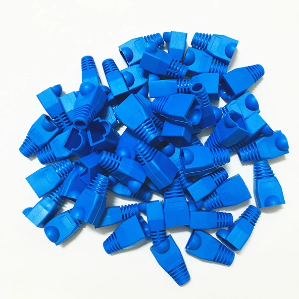 Cat. 5 RJ45 Mavi Kılıf - 100 Adet ürün görseli 1