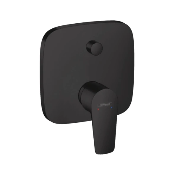 Hansgrohe Talis E Tek kollu banyo Bataryası Ankastre montaj Satin Siyah ürün görseli 1