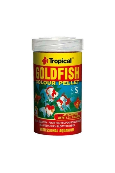 Tropical Goldfish Colour Pellet 250ml/90Gr Skt: 06/2028 ürün görseli 1