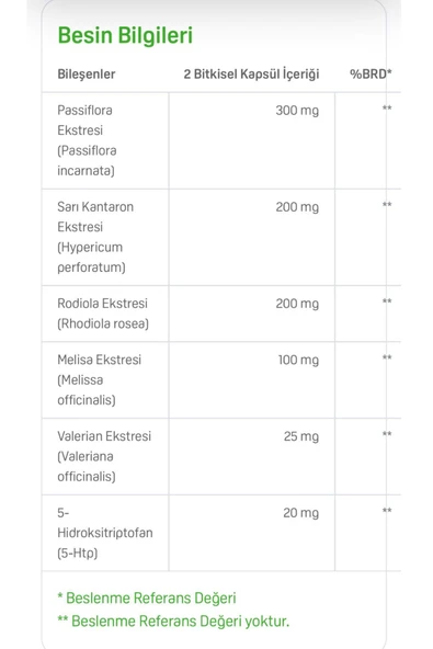 Suda Vitamin Kalm HD 60 Kapsül - Resim 3
