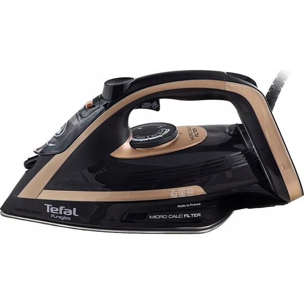 Tefal Fv8064 Puregliss 3000W Buharlı Ütü Durilium Tabanlı Otomatik Kapanma Özelliği ile Siyah ürün görseli 1