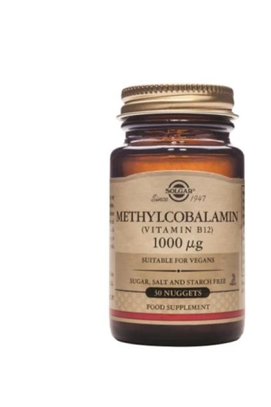 Solgar Methylcobalamin (b12) 1000 Mcg 30 Dilaltı Tableti ürün görseli 1