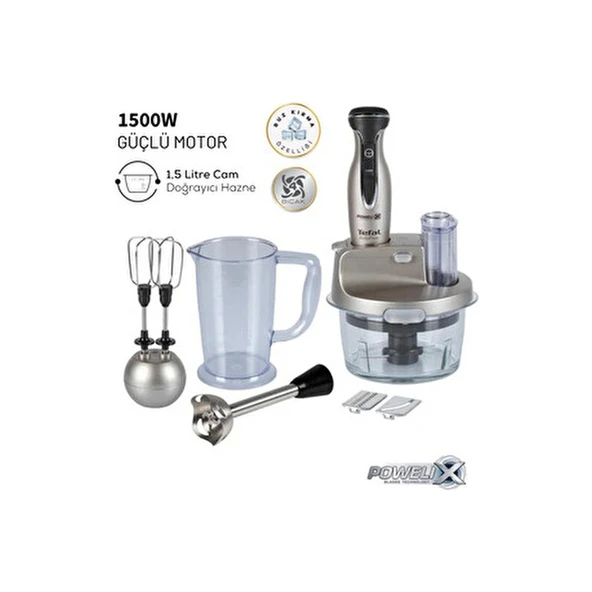 Tefal Activflow Expert 4 Bıçaklı 1500W Güç 1,5 Litre Cam Hazneli Blender & Doğrayıcı Mutfak Robotu ürün görseli 1