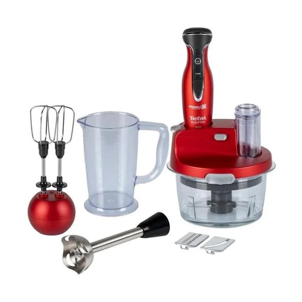 Tefal Powelix Activflow Expert 1500 Watt Blender Seti - Kırmızı ürün görseli 1